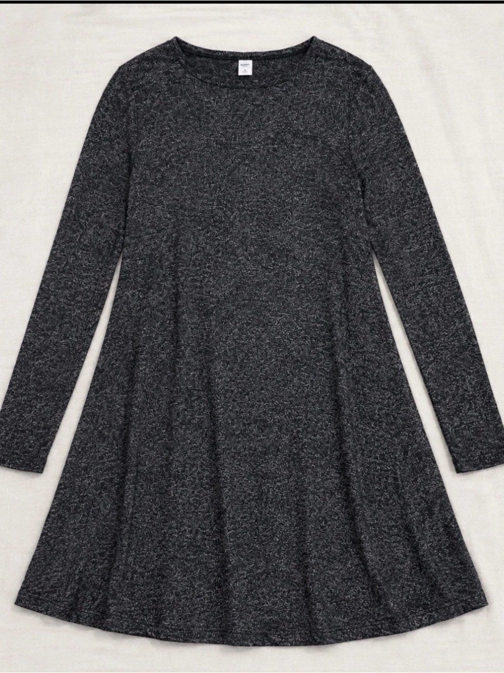 Old Navy Charcoal Gray Long-Sleeve Swing Dress